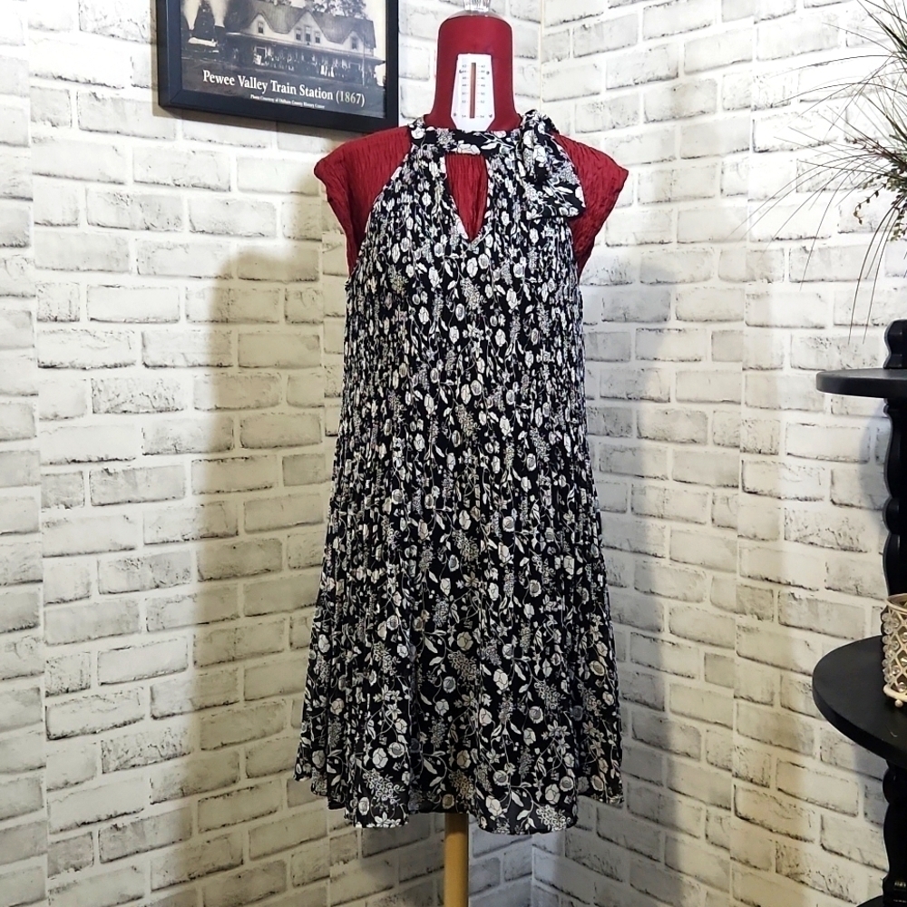 Cato SZ S Black/White Halter Dress